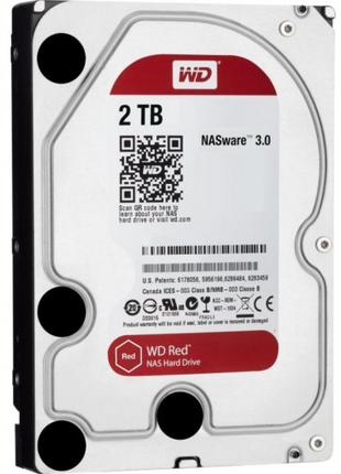 Накопичувач HDD SATA 2.0TB WD Red NAS 5400 rpm 256MB (WD20EFAX)