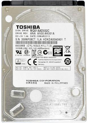 Накопичувач HDD 2.5" SATA 320 GB Toshiba 4200 rpm 8MB (MQ01AAD...