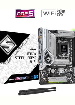 Материнська плата ASRock B760M Steel Legend WiFi Socket 1700