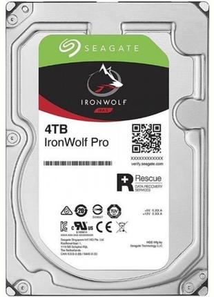 Накопитель HDD SATA 4.0TB Seagate IronWolf Pro NAS 7200rpm 128...