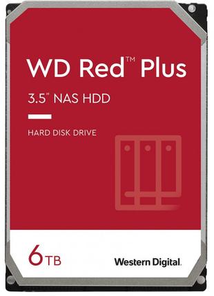 Накопичувач HDD SATA 6.0TB WD Red Plus 5400 rpm 256 MB (WD60EFPX)