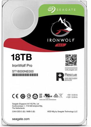 Накопитель HDD SATA 18.0TB Seagate IronWolf Pro NAS 7200rpm 25...