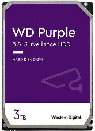 Накопичувач HDD SATA 3.0TB WD Purple 5400 rpm 256MB (WD33PURZ)