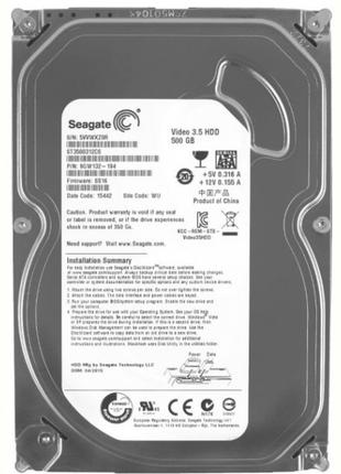 Накопитель HDD SATA 500GB Seagate 5900rpm 8MB (ST3500312CS) Re...