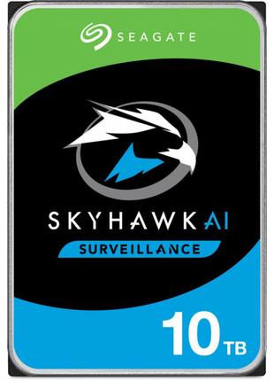 Накопитель HDD SATA 10.0TB Seagate SkyHawk Al Surveillance 720...