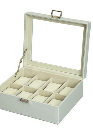 Скринька для годинника на 8 шт Ящик для годинника Білий колір