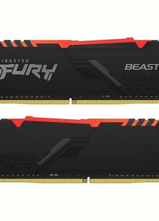 Модуль памяти DDR4 2x16GB/3600 Kingston Fury Beast RGB Black
(...
