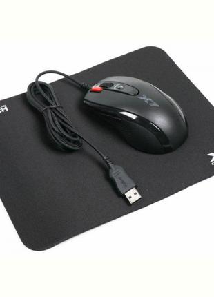Миша A4Tech X-710BK Black USB + килимок A4Tech X7-200MP