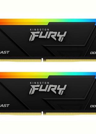 Модуль памяти DDR4 2x8GB/3600 Kingston Fury Beast RGB (KF436C1...