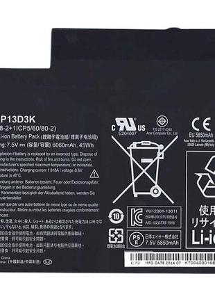 Акумуляторна батарея для ноутбука Acer Acer AP13D3K Aspire S3-...