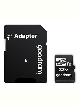Картка пам'яті MicroSDHC 32 GB UHS-I Class 10 GOODRAM + SD-ada...