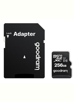 Картка пам'яті MicroSDXC 256 GB UHS-I Class 10 GOODRAM + SD-ad...
