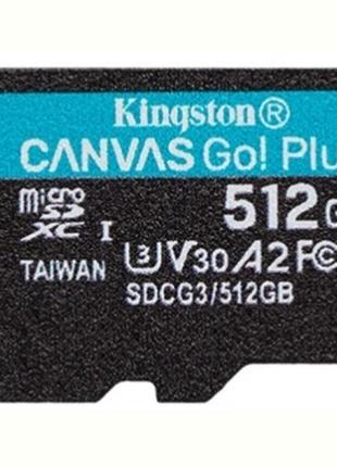 Картка пам'яті MicroSDXC 512 GB UHS-I/U3 Class 10 Kingston Can...