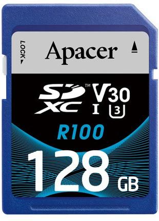 Картка пам'яті SDXC 128 GB UHS-I/U3 Class 10 Apacer (AP128GSDX...