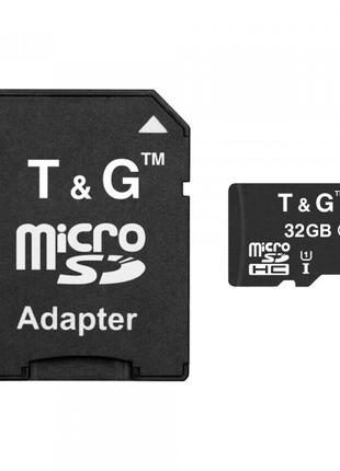 Картка пам'яті MicroSDHC 32 GB UHS-I Class 10 T&G; + SD-adapte...