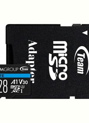 Картка пам'яті MicroSDXC 128 GB UHS-I/U3 Class 10 Team Elite +...