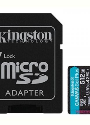 Картка пам'яті MicroSDXC 512 GB UHS-I/U3 Class 10 Kingston Can...