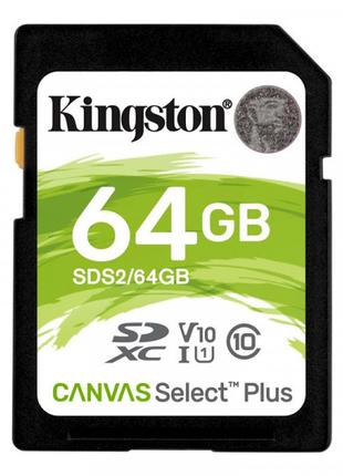 Картка пам'яті SDXC 64 GB UHS-I Class 10 Kingston Canvas Selec...