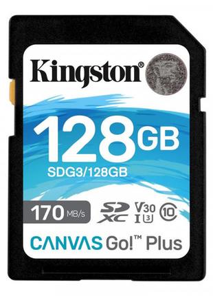 Картка пам'яті SDXC 128GB UHS-I/U3 Class 10 Kingston Canvas Go...