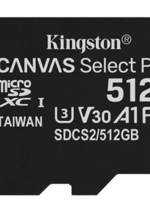 Картка пам'яті MicroSDXC 512 GB UHS-I/U3 Class 10 Kingston Can...