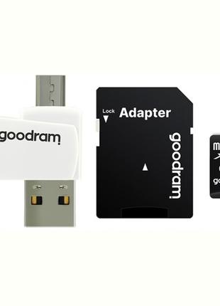 Картка пам'яті MicroSDXC 64 GB UHS-I Class 10 GOODRAM + SD-ada...