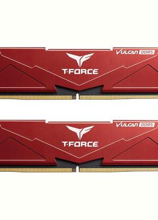 Модуль пам'яті DDR5 2x16GB/6000 Team T-Force Vulcan Red
(FLRD5...