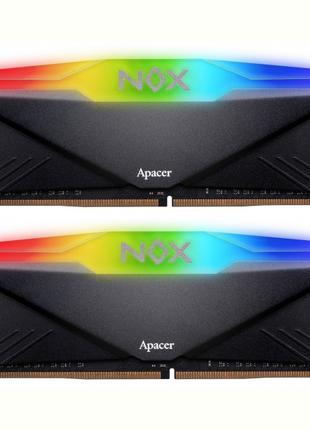 Модуль пам'яті DDR4 2x16GB/3600 Apacer NOX RGB Black (AH4U32G3...
