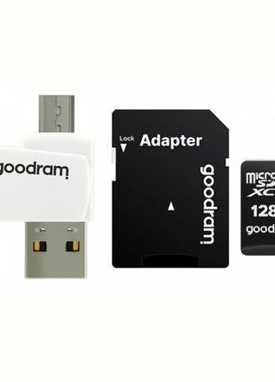 Картка пам'яті MicroSDXC 128 GB UHS-I Class 10 GOODRAM + SD-ad...