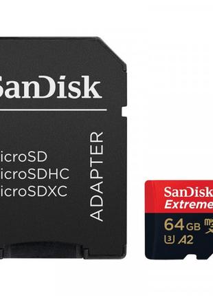 Картка пам'яті MicroSDXC 64 GB UHS-I U3 R200/W90MB/s SanDisk E...