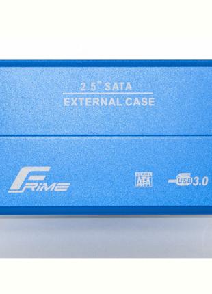 Внешний карман Frime SATA HDD/SSD 2.5", USB 3.0, Metal, Blue (...