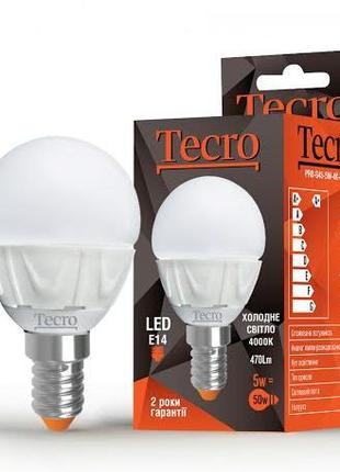 Лампа світлодіодна Tecro 5W E14 4000K (PRO-G45-5W-4K-E14)