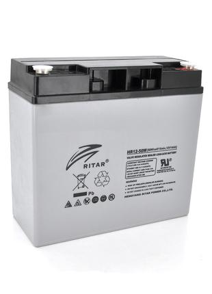 Аккумуляторная батарея AGM RITAR HR1250W, Gray Case, 12V 14.0A...