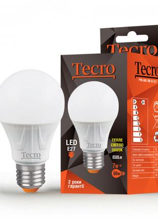Лампа світлодіодна Tecro 7W E27 3000K (PRO-A60-7W-3K-E27)