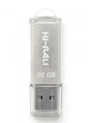 Флешнакопичувач USB 32 GB Hi-Rali Rocket Series Silver (HI-32G...