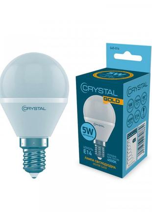 Лампа світлодіодна куля Crystal 5W G45 E14 4000K (G45-014)