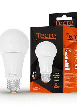 Лампа світлодіодна Tecro 11W E27 3000K (T-A60-11W-3K-E27)