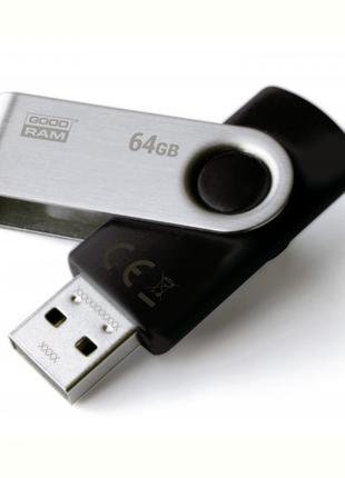 Флешнакопичувач USB 64 GB GOODRAM UTS2 (Twister) Black (UTS2-0...