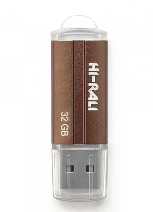 Флешнакопичувач USB 32 GB Hi-Rali Corsair Series Bronze (HI-32...