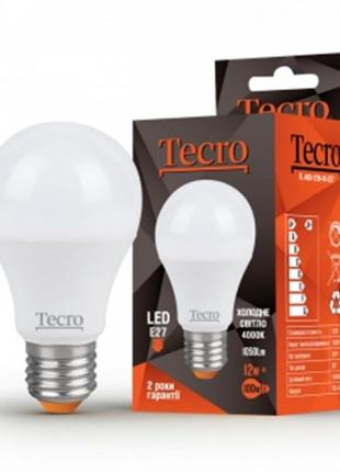 Лампа світлодіодна Tecro 8W E27 4000K (TL-A60-8W-4K-E27)