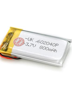 Літій-полімерний акумулятор 6*20*40 mm (Li-ion 3.7 В 800 мА·год)