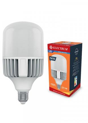 Лампа світлодіодна промислова Electrum 50W E27-E40 4000K A-LP-...