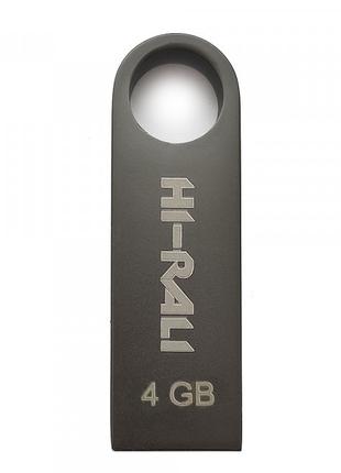 Флешнакопичувач USB 4GB Hi-Rali Shuttle Series Black (HI-4GBSHBK)