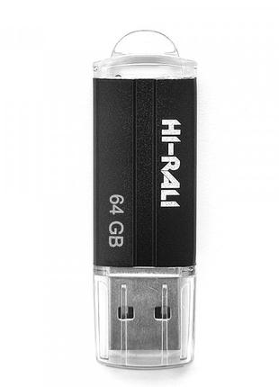 Флешнакопичувач USB 64 GB Hi-Rali Corsair Series Black (HI-64G...
