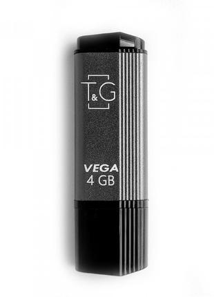 Флешнакопичувач USB 4GB T&G; 121 Vega Series Grey (TG121-4GBGY)