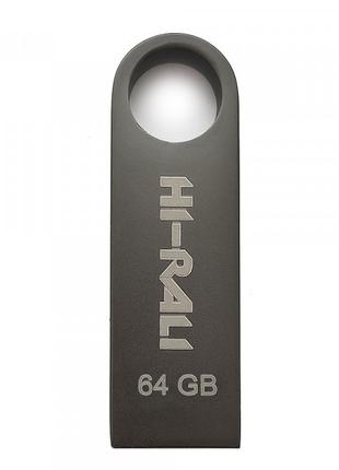 Флеш-накопитель USB 64GB Hi-Rali Shuttle Series Black (HI-64GB...