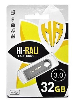 Флешнакопичувач USB3.0 32 GB Hi-Rali Shuttle Series Silver (HI...