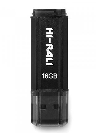 Флешнакопичувач USB 16 GB Hi-Rali Stark Series Black (HI-16GBS...