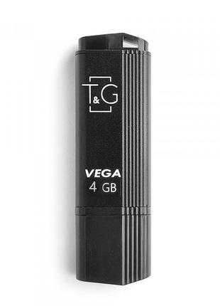 Флешнакопичувач USB 4GB T&G; 121 Vega Series Black (TG121-4GBBK)