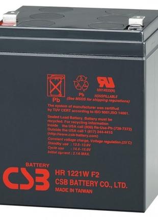 Акумуляторна батарея CSB 12 V 5 AH (HR1221WF2/04409) AGM