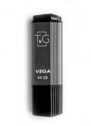 Флешнакопичувач USB 64 GB T&G; 121 Vega Series Grey (TG121-64G...